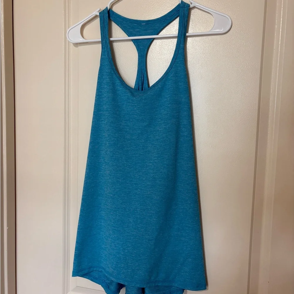 Blue Racerback Tank Top - Picture 1 of 4